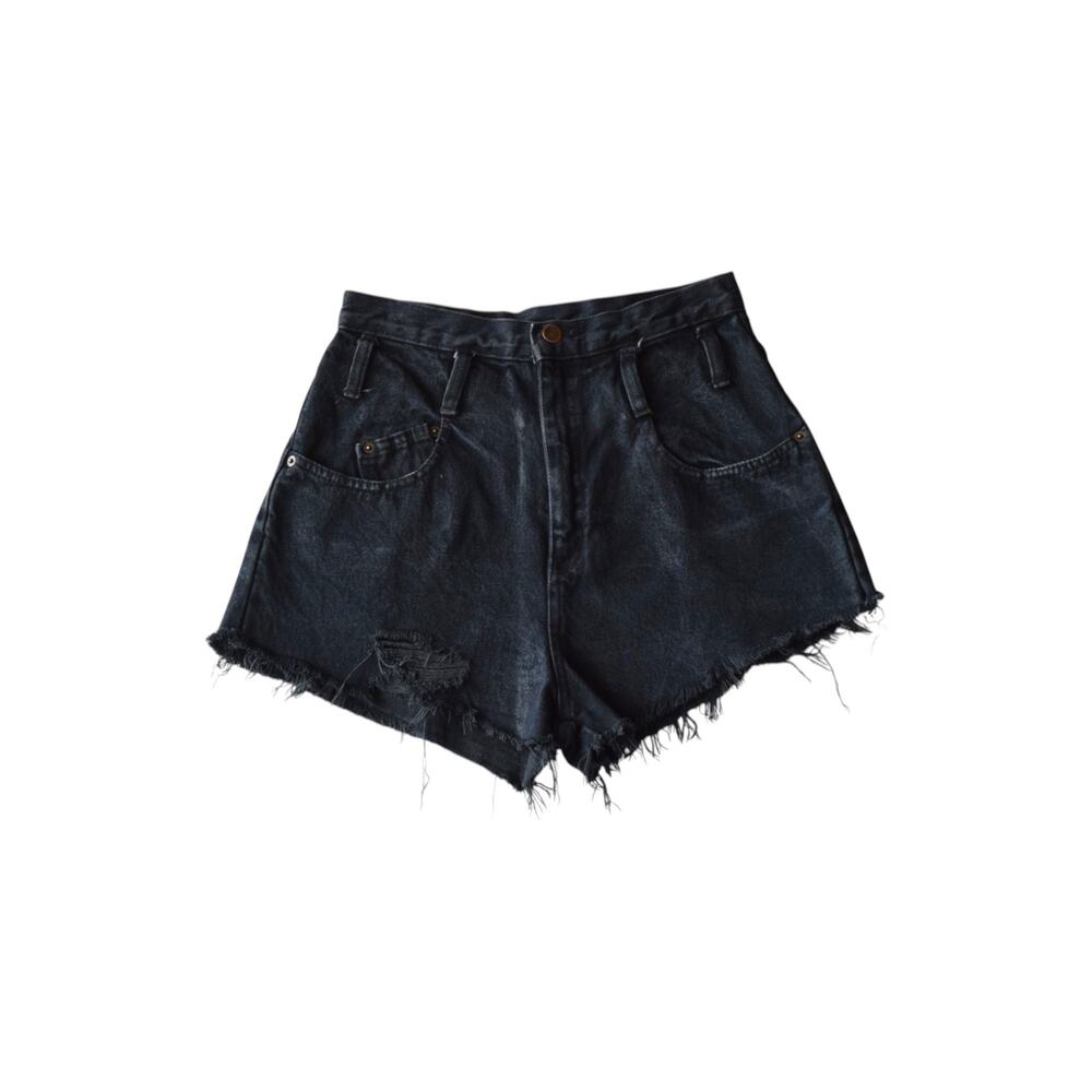 Vintage Y2K L.E.I. Black Denim Cutoff Shorts Size S/M